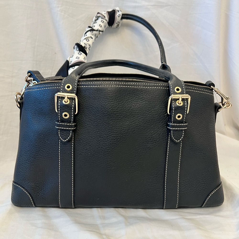 Dooney & Bourke Pebbled Leather Domed Satchel - Picture 5 of 14